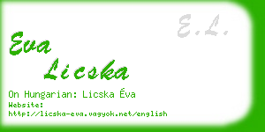 eva licska business card